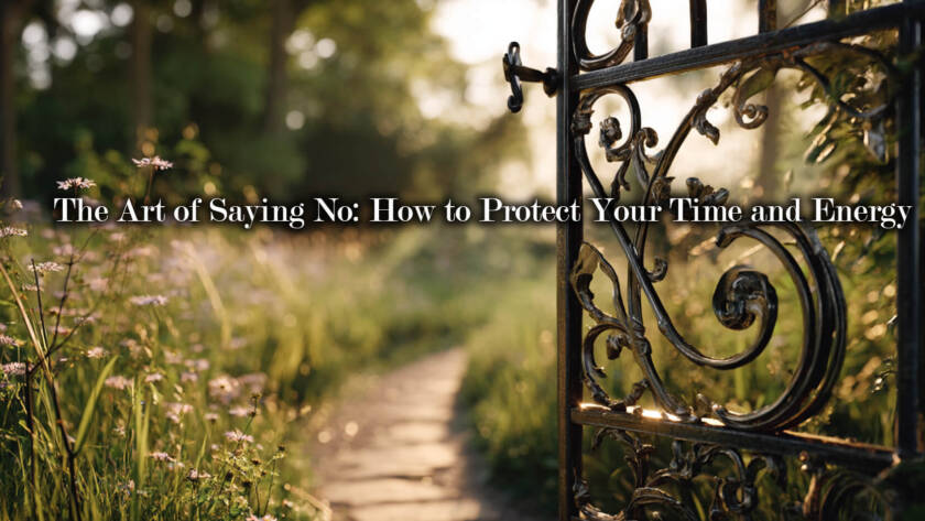 The Art of Saying No: How to Protect Your Time and Energy