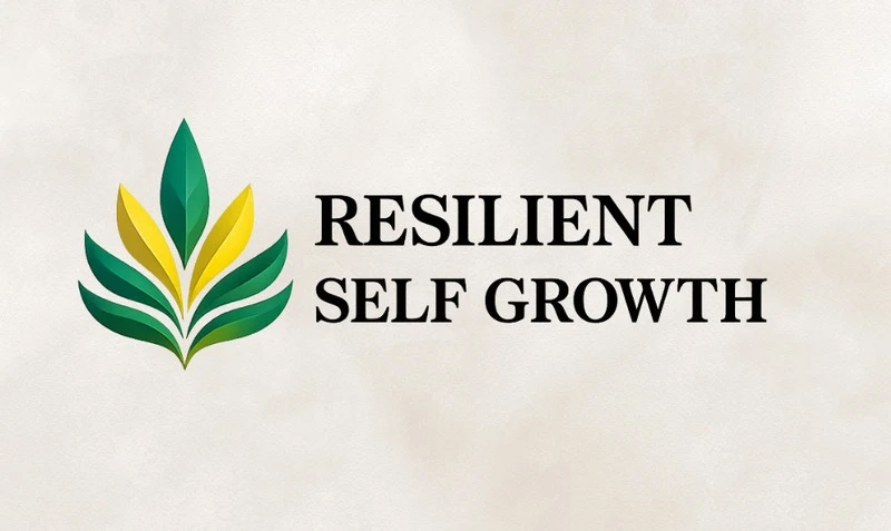 resilient self growth logo on tan textured background